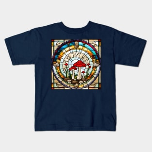 Amanita Honeys Stained Glass Kids T-Shirt